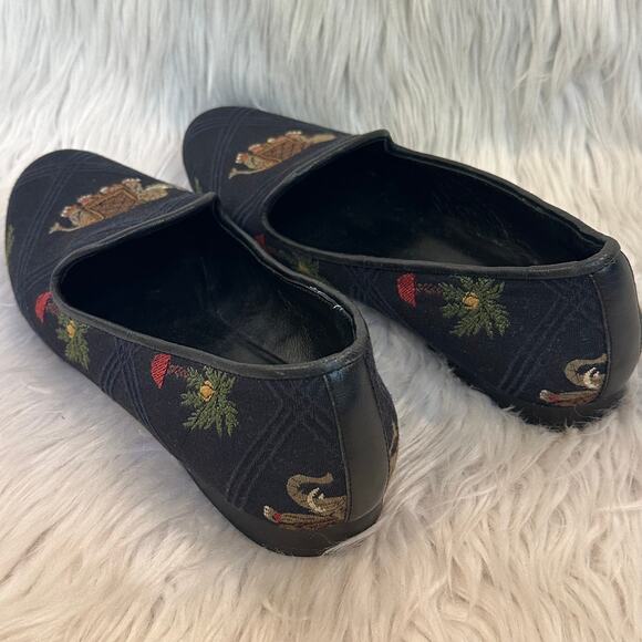 Anthropologie Jon Josef Gatsby Loafer Elephant Palm Tree Plaid Preppy Old Money - Picture 5 of 8